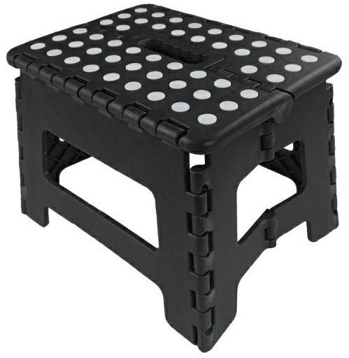 

Taboret Składany Krzesło Składane 29X22X22 Czarny