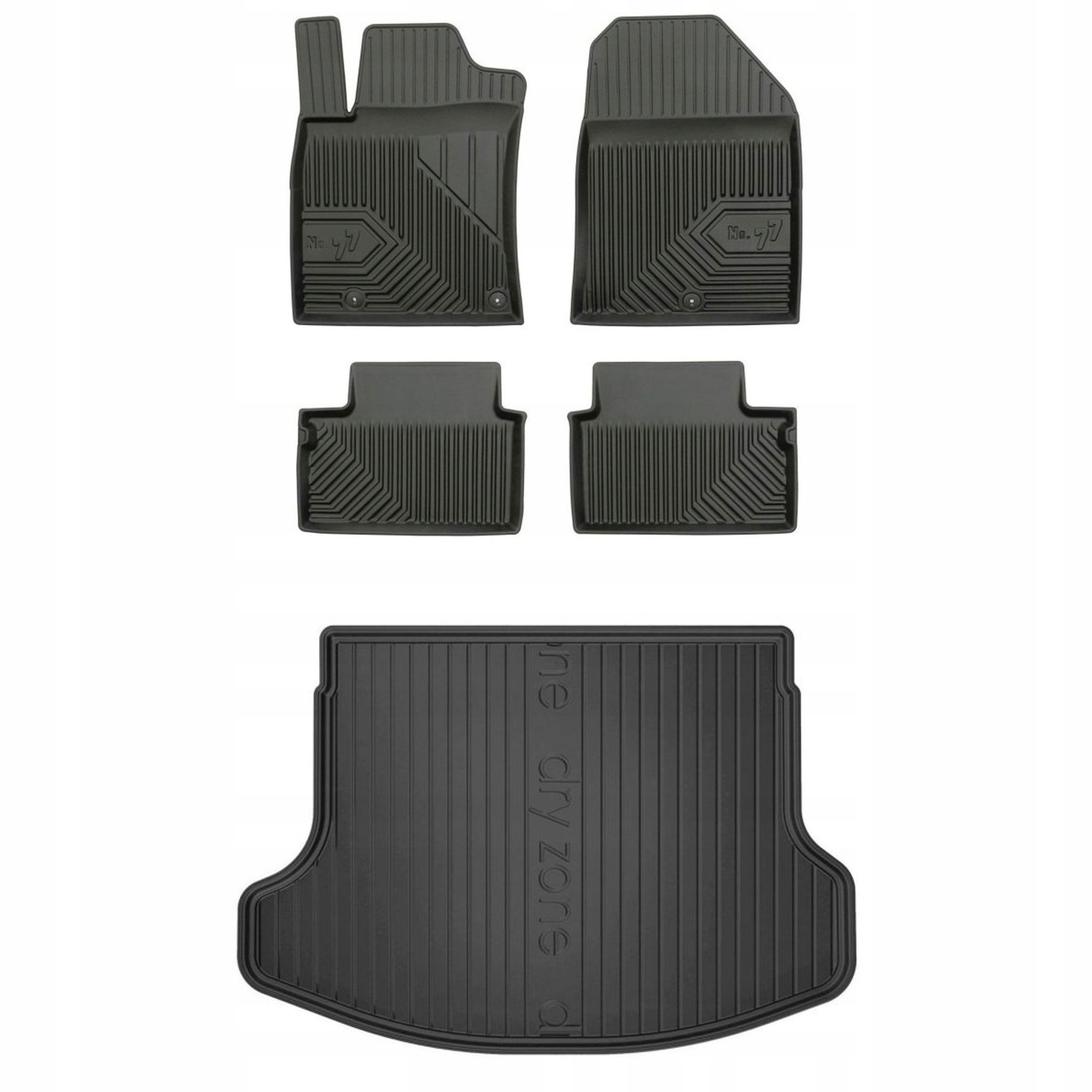 Gumová sada koberčekov a rohože Hyundai i30 III od roku 2017 Fastback, bez regulácie