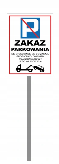 

Tabliczka Znak Parking Zakaz Parkowania 20x30 100