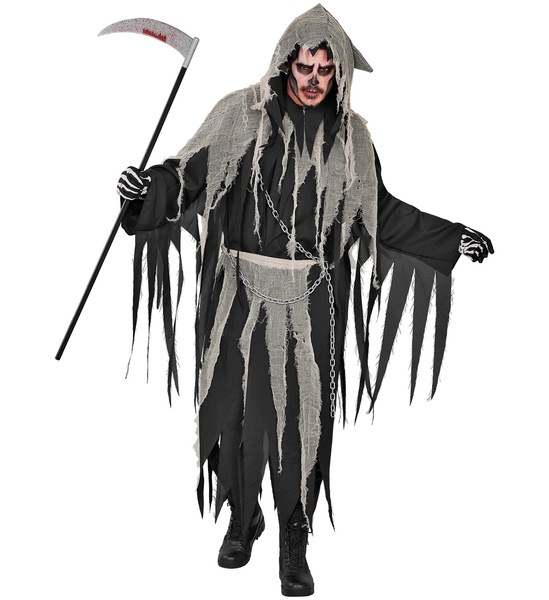 Kostým Ponurý Žník Smrt Ukovaný Do Řetězů Pánský Halloween L
