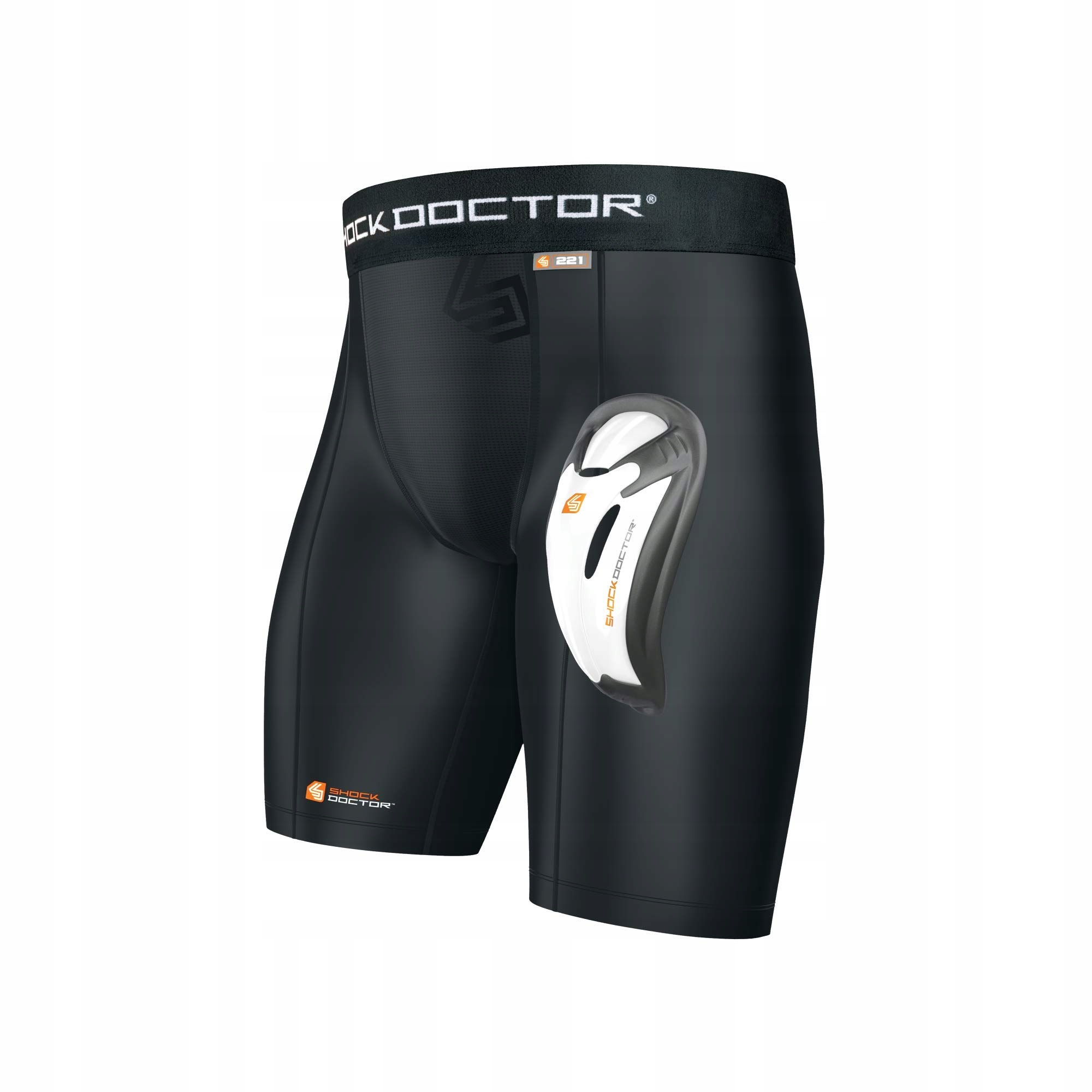 Męskie spodenki kompresyjne Shock Doctor 221-BK S