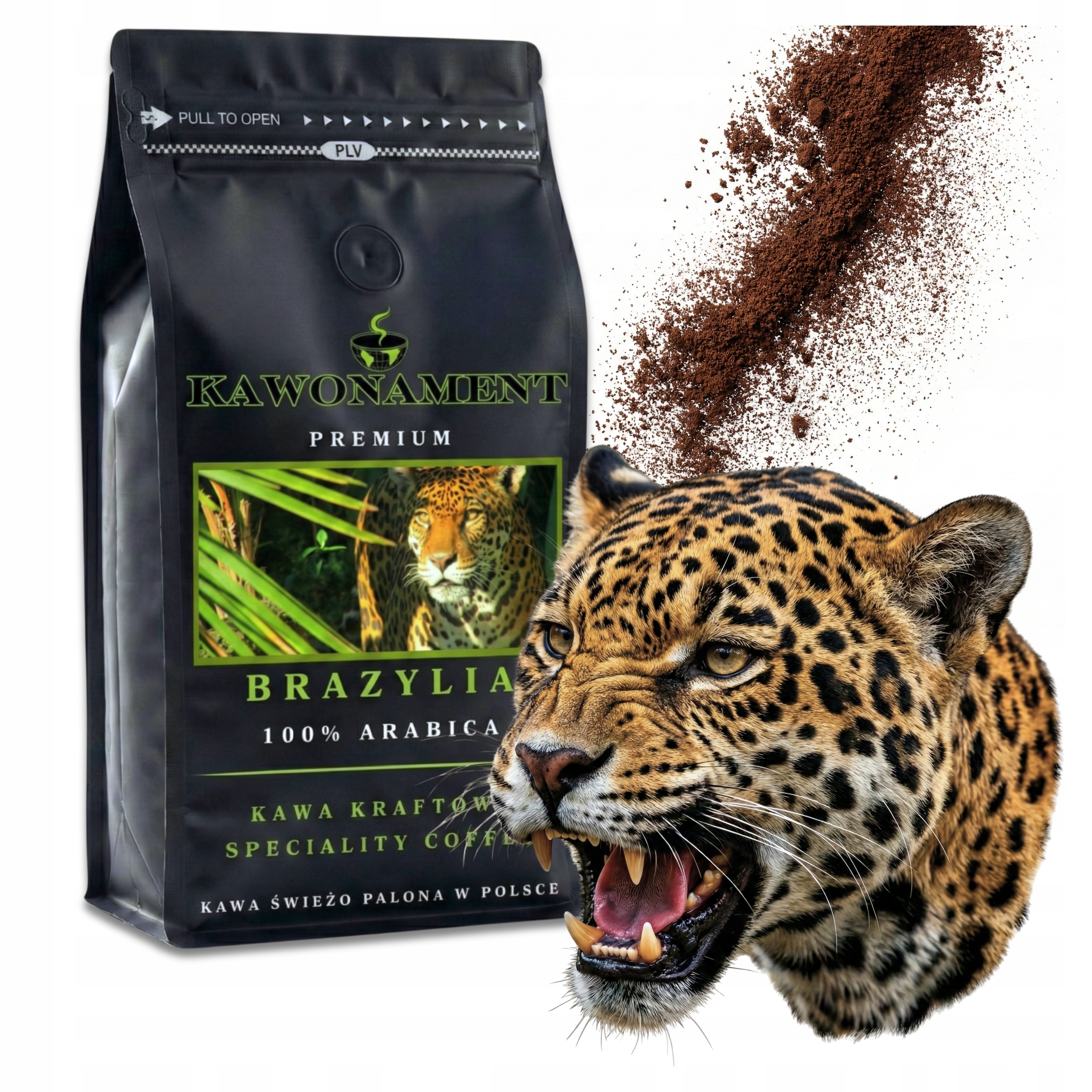 Mletá Káva 1 kg Čerstvě pražená 100% Arabica Crema Kraftová Brazílie Cerado