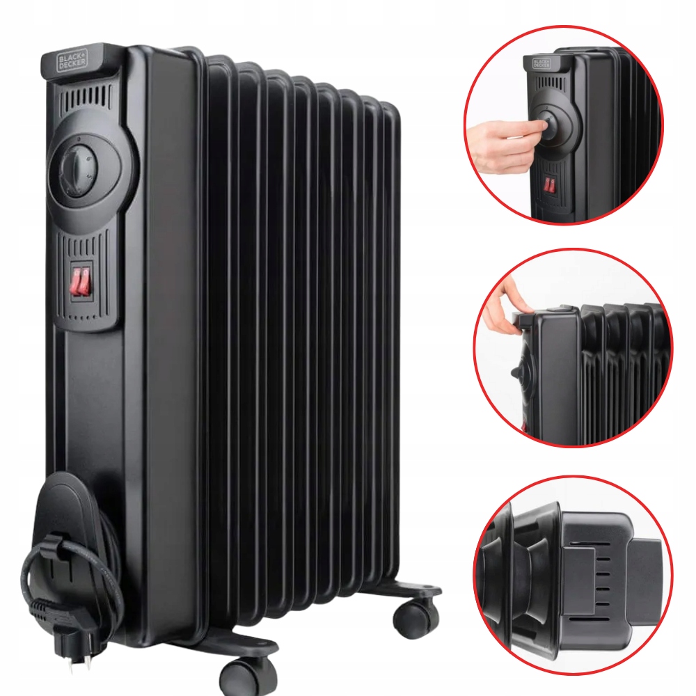 GRZEJNIK OLEJOWY BLACK+ DECKER BXRA 1500E