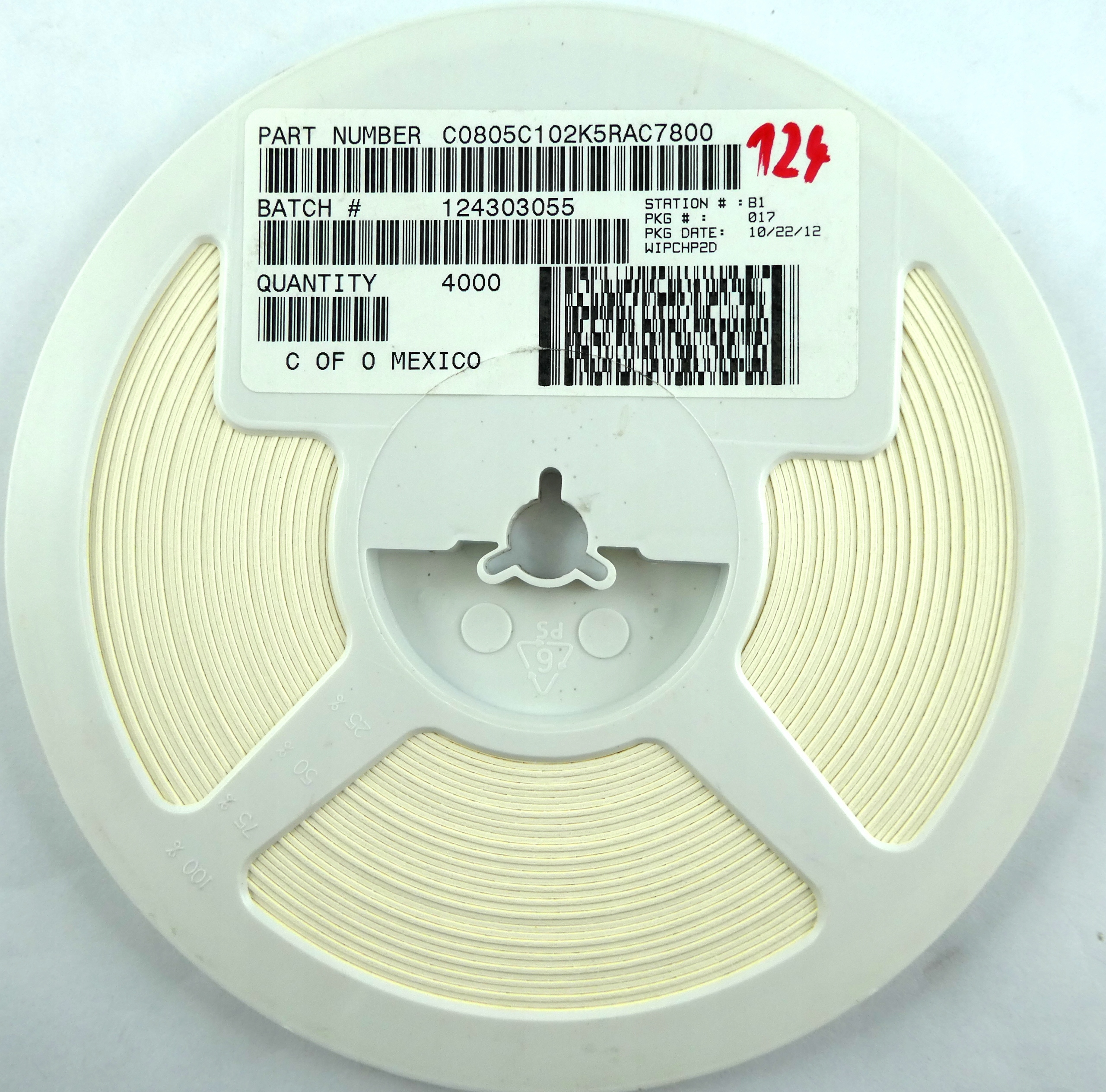 

Ceramiczny MLCC 8,2pF .50pf% 50V 500szt.