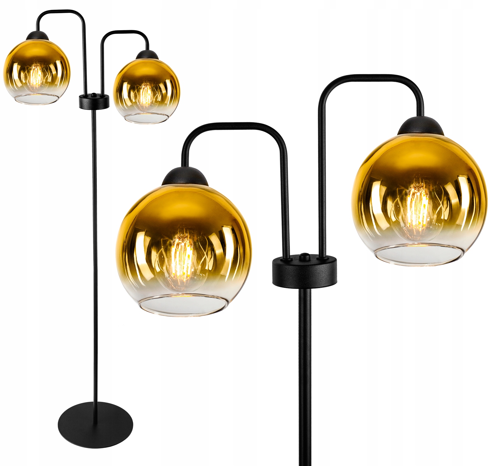 

Nowoczesna Lampa Stojąca Podłogowa Kula Podwójna