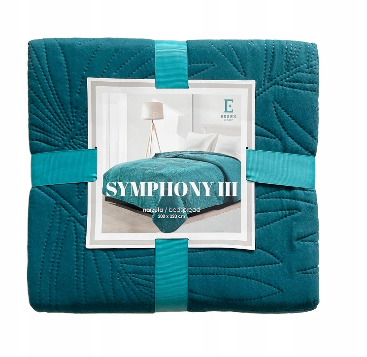 Moderní prošívaný přehoz Symphony III 170x210 zelený