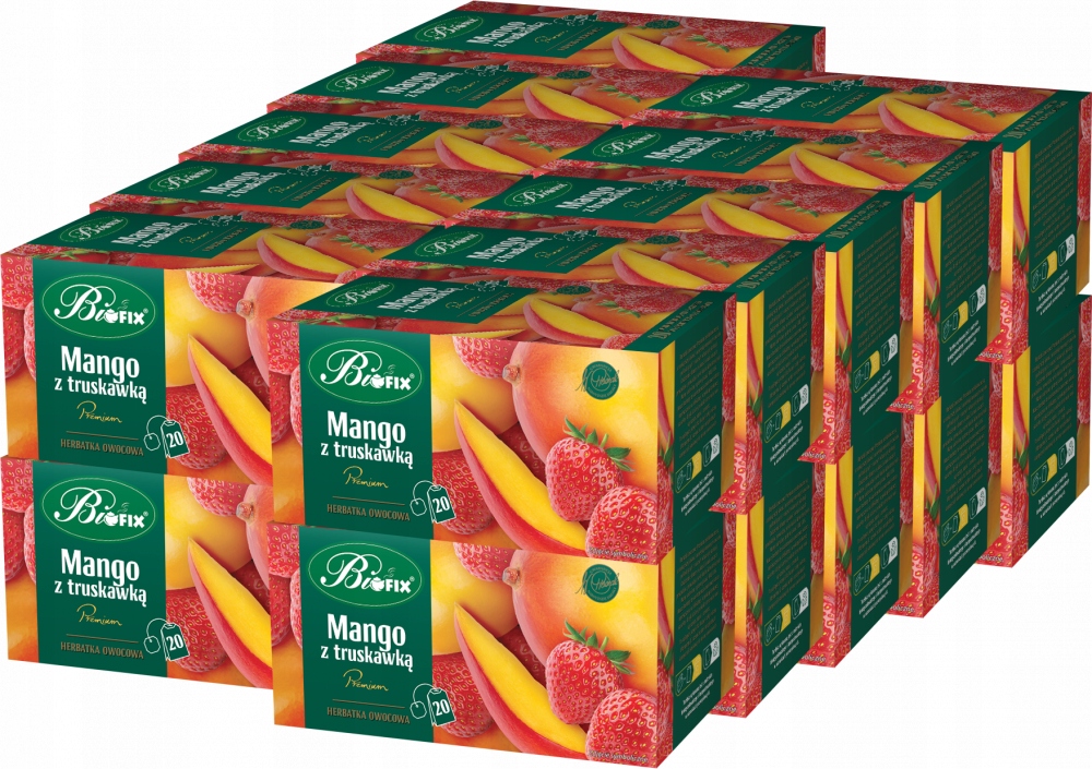 Herbata Mango z Truskawką Owocowa Bifix 400 kopert