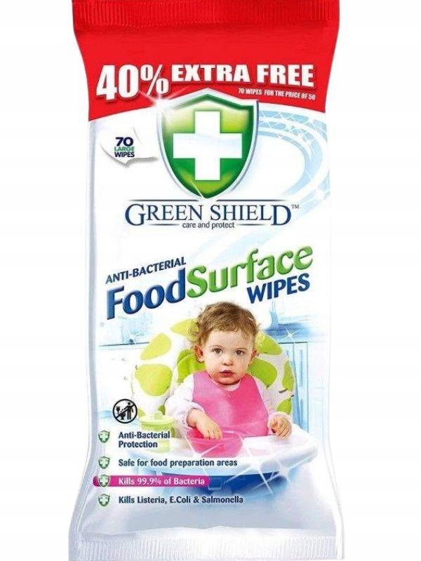 

Chusteczki Czyszczące Antybakteryjne Uk GREEN70SZT