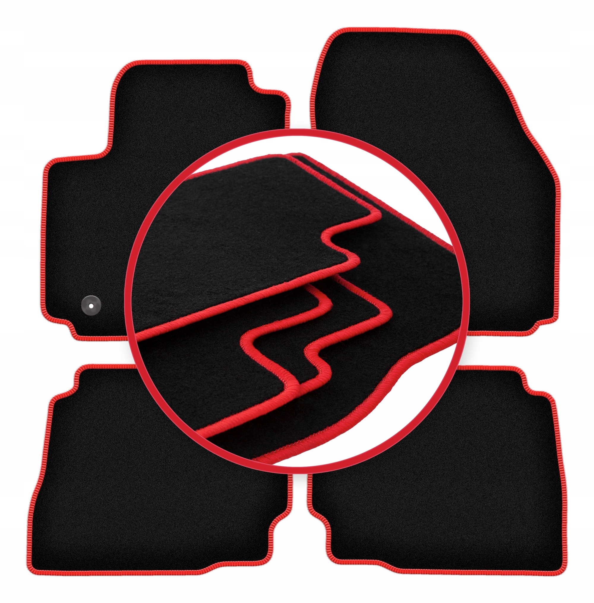 Automobilové velurové koberce Lux pro Ford Mondeo MK4 liftback, sedan, kombi