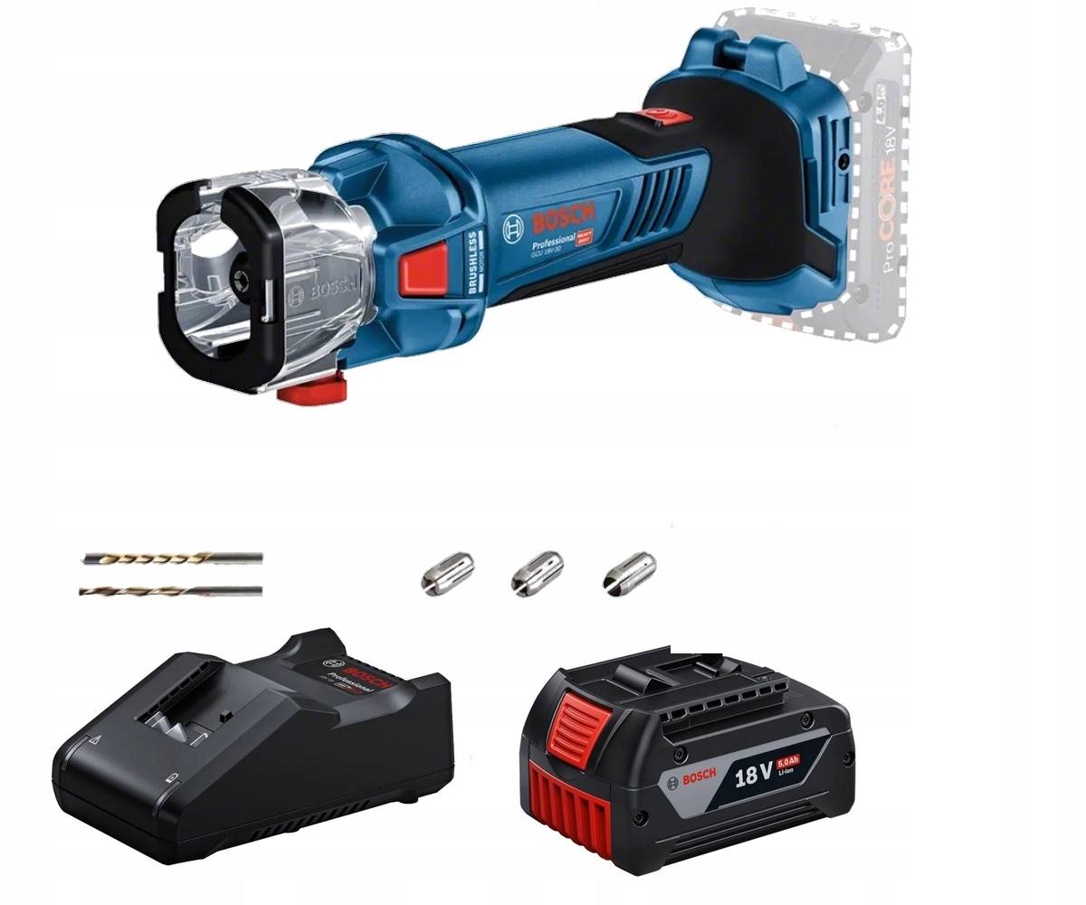 Bosch Gcu 18V-30 Wycinarka do płyt Gk Frezarka Akum. 06019K8000+ Aku.+ Ład.