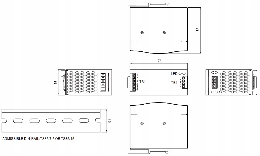 Zasilacz impulsowy DR-60-24 24V 2.5A WAW
