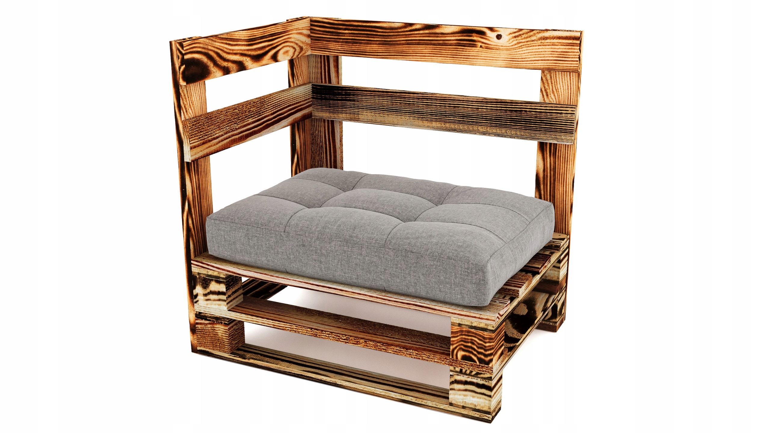 Nábytek z palet 80/60 cm Rohový dřevěný nábytek (Mpe-N-8/6R)