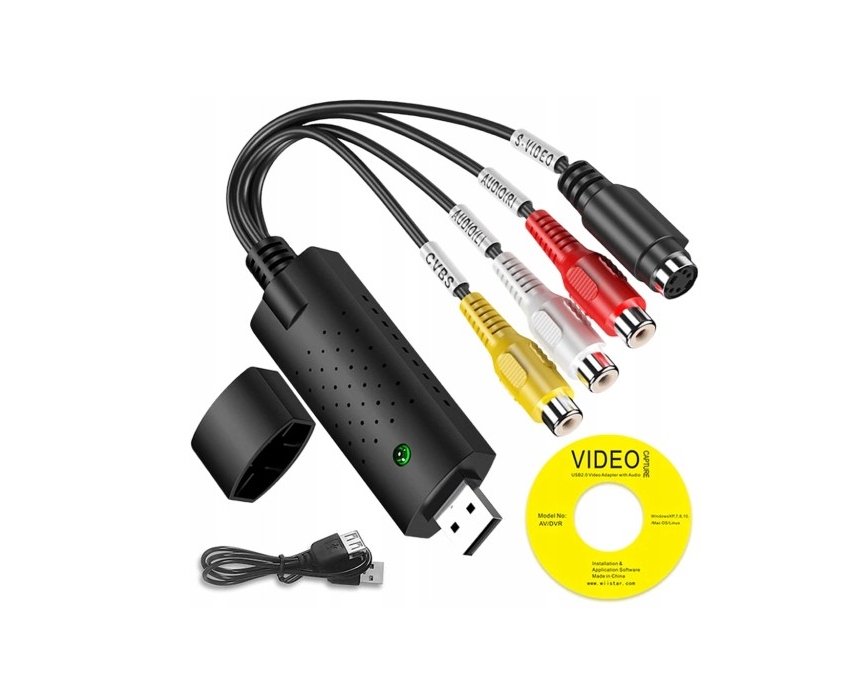 VIDEO GRABBER ZGRYWANIE Z VHS PRZEGRYWANIE DVD CD