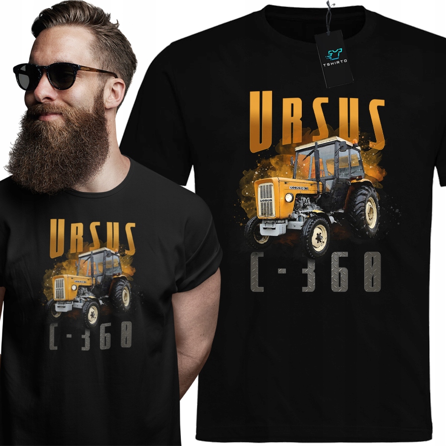 

Koszulka Męska Ursus C360 C 360 Traktor Rolnik L