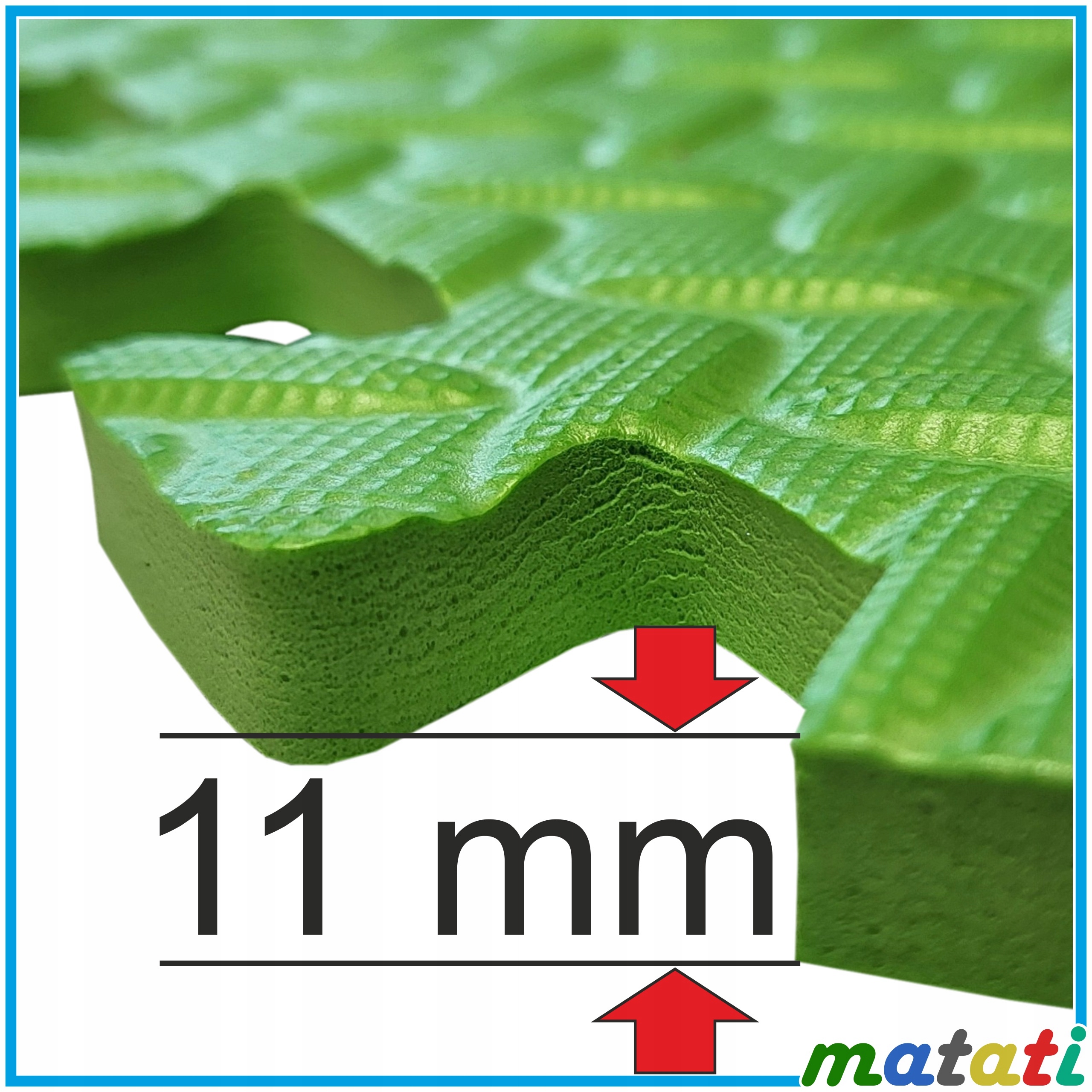 MATA PIANKOWA GRUBA Puzzle Piankowe Duże KOLORY Liczba elementów 1