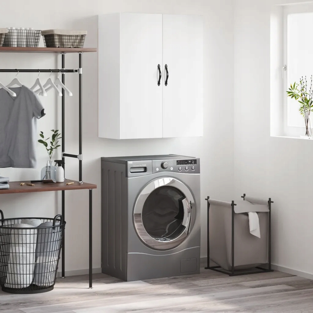 Petrashop Nástěnná skříňka bílá 69,5 x 34 x 90 cm kompozitní dřevo Bílá 83