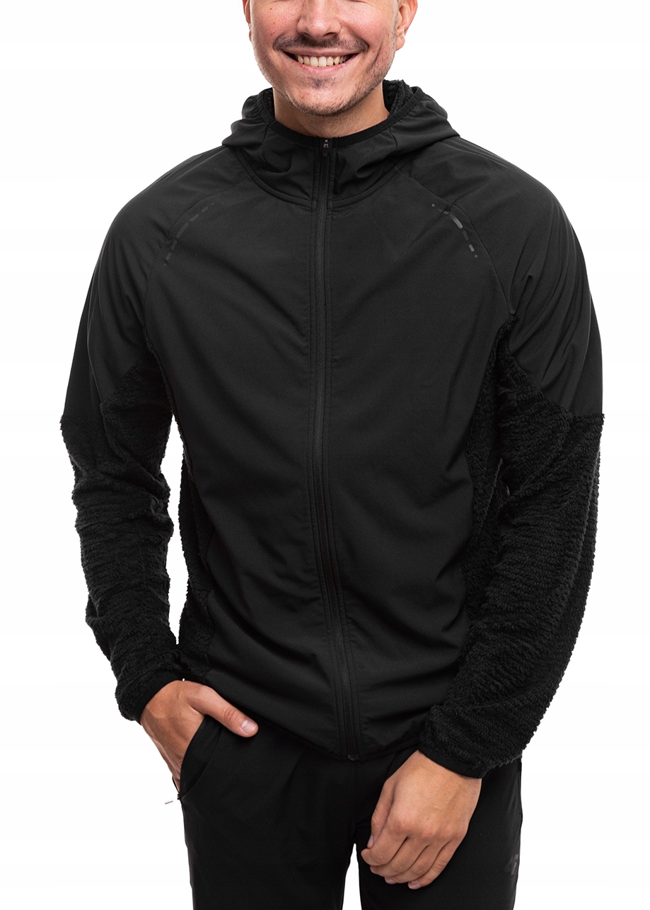 Pánská Mikina 4F Sportovní s kapucí Roztahovací tréninková tepláková vel L