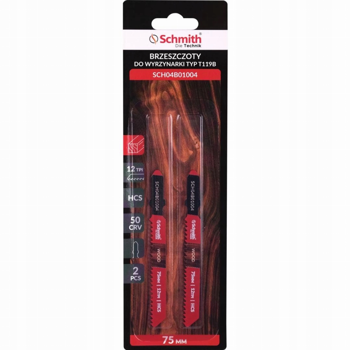 Brzeszczoty do wyrzynarki HCS 50CRV 75mm 12TPI 2sz
