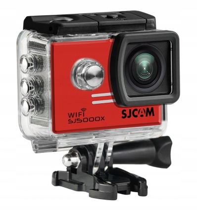 Športová kamera Sjcam SJ5000X Červená Wifi 4K Uhd (carmode) príslušenstvo
