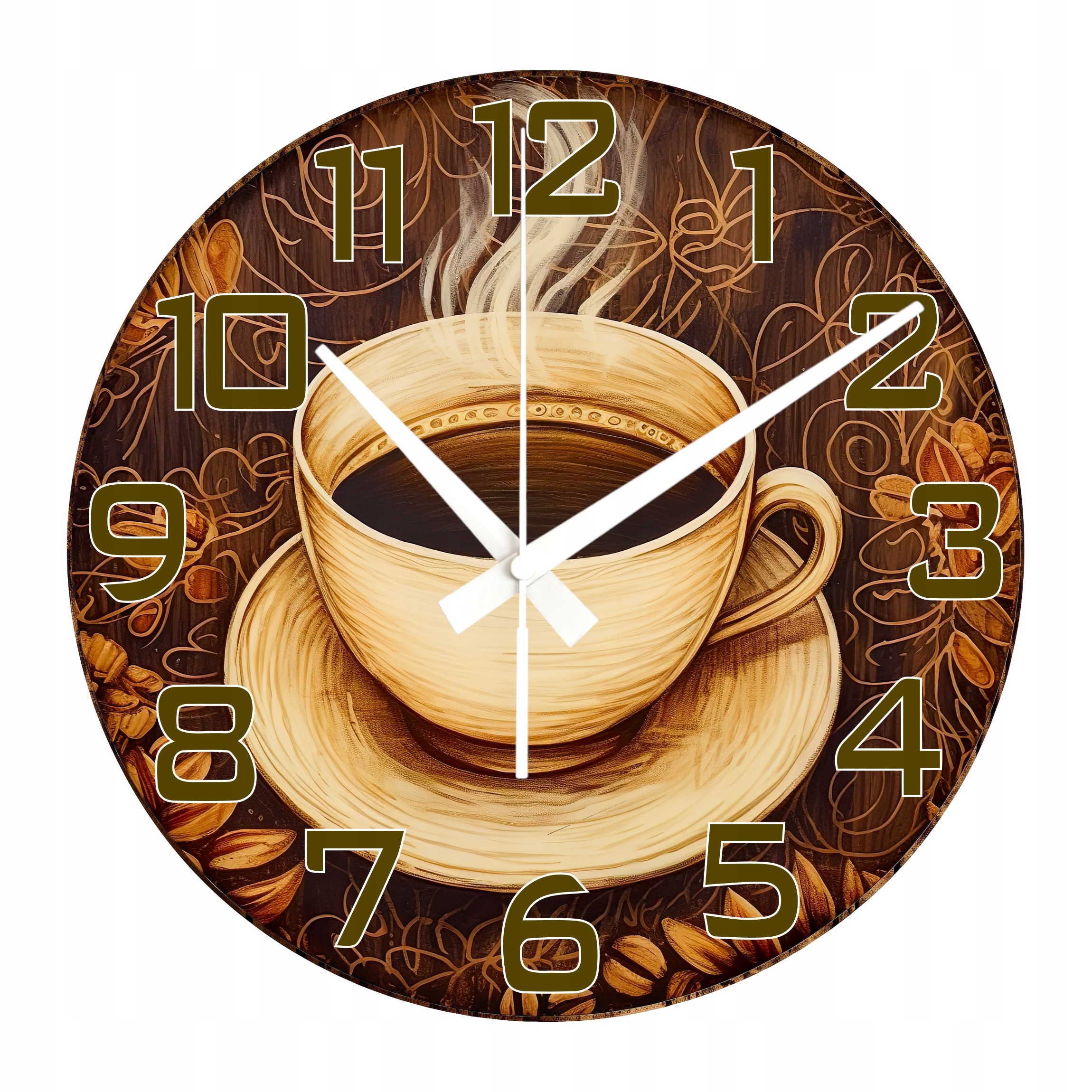 Dekoarční hodiny Káva Na Prkně Ideální Dárek Velké Hodiny 45 cm