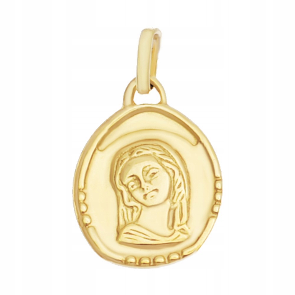 Zlatý Medailonek Přívěsek Matka Boží Madona