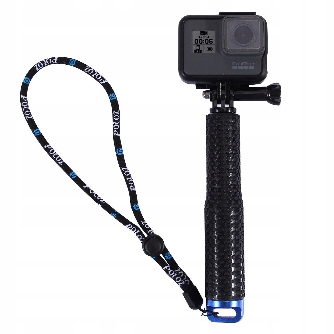 Selfie stick Puluz do kamer sportowych 19- 49cm (czarny) Puluz