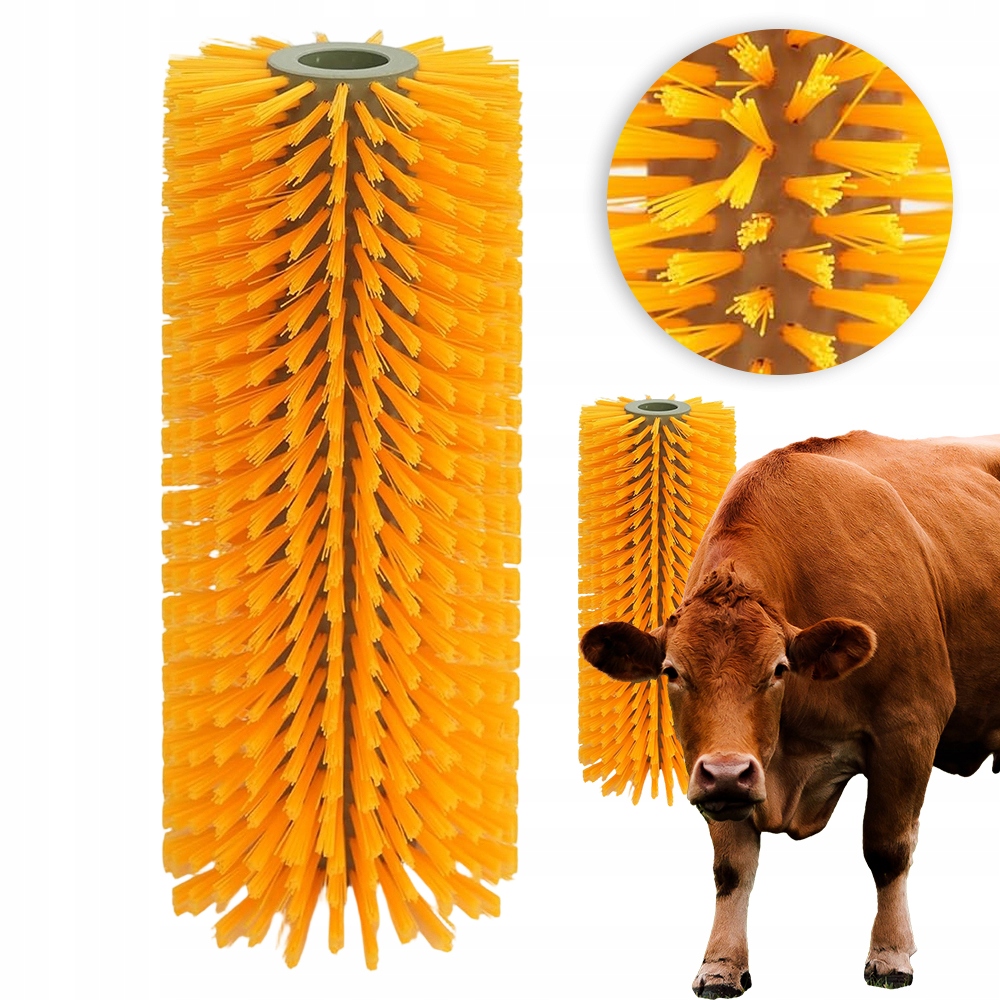 Kartáč na koně a dobytek, montáž na kolumen, 43 cm, vysoká kvalita