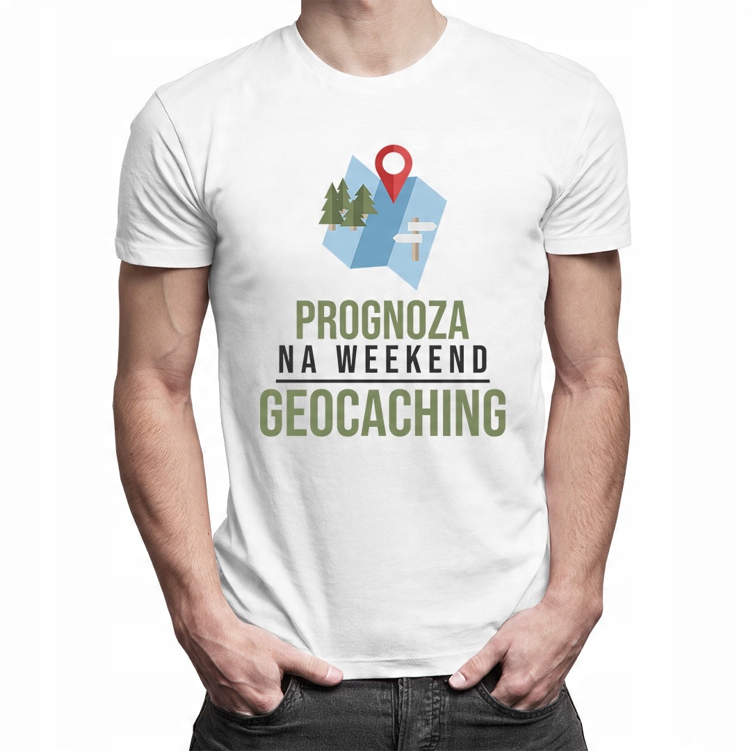 

Prognoza na weekend: geocaching - męska koszulka