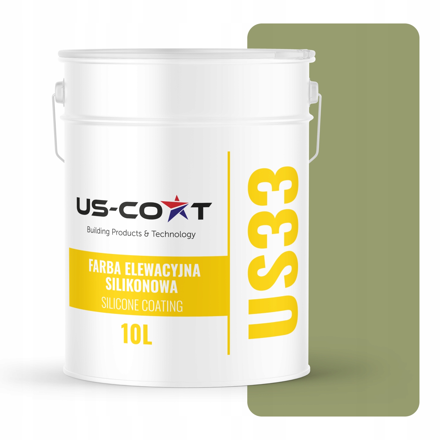 Fasádna Silikónová Fasádna Farba Zelená F484 Uv 10L Výrobca