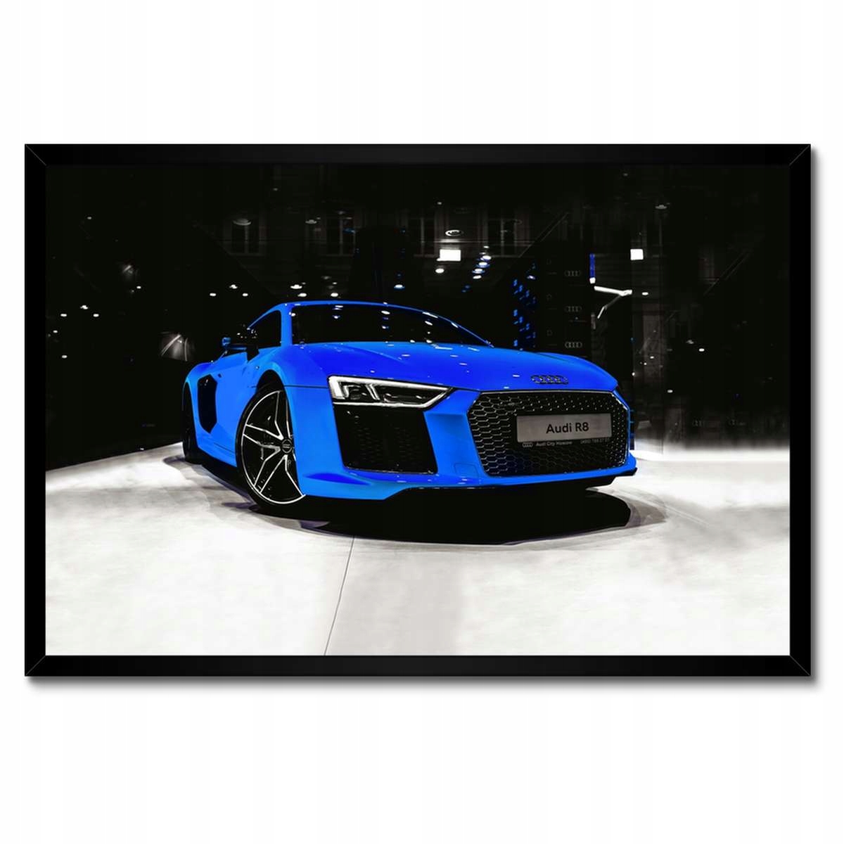 Plakáty v rámu 60x40 Modré Audi Audica R8