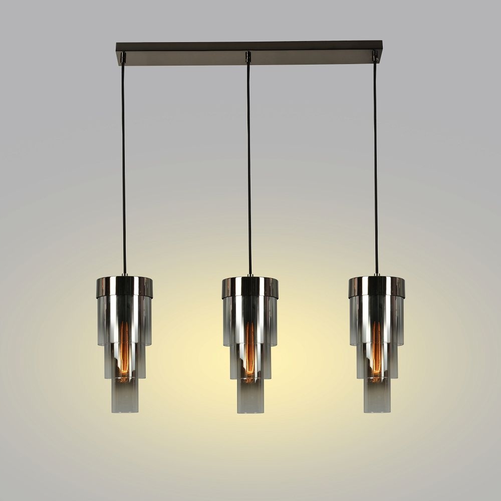 Moderní lampa ve formě střely nad stůl v obývacím pokoji jídelně Grans sklo