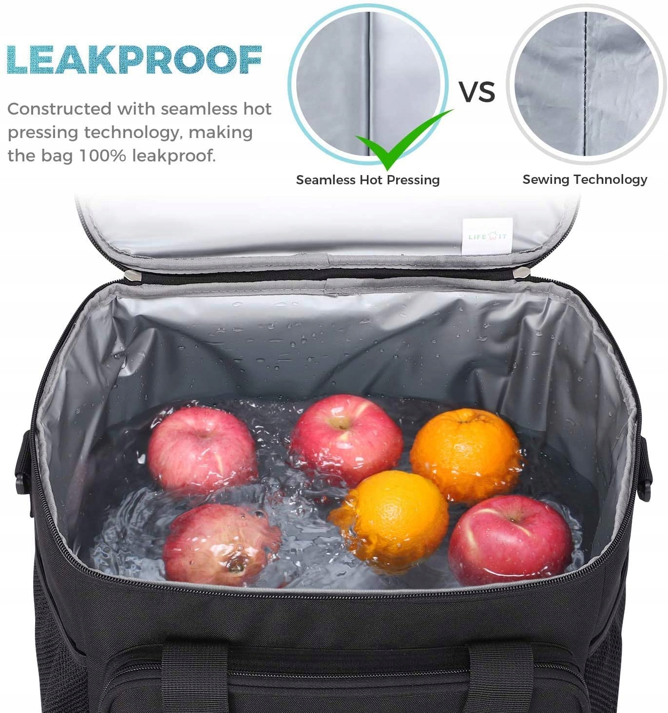 65. Torba termiczna Lifewit LIFEWITBLACK czarny 15 l Marka Lifewit