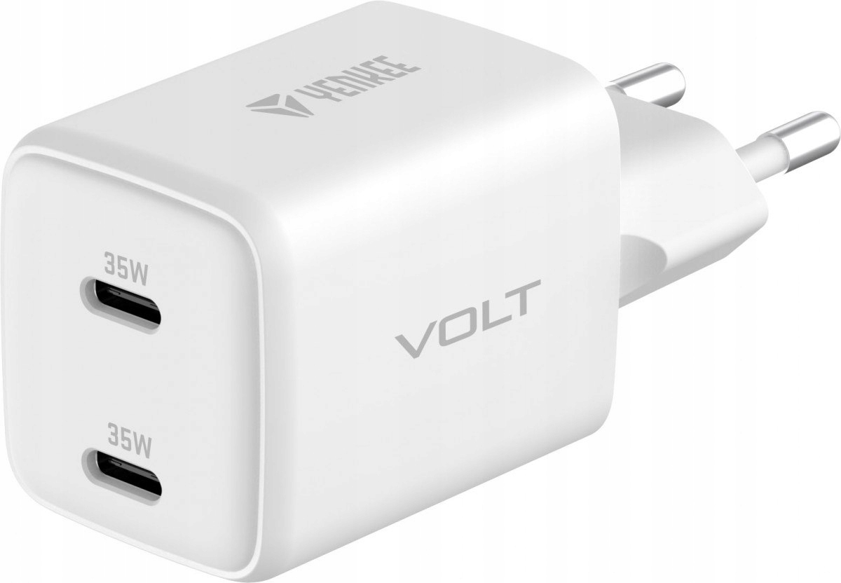 Ładowarka sieciowa Usb C 2x18W 3A Power delivery 3.0 QC3.0 Biała