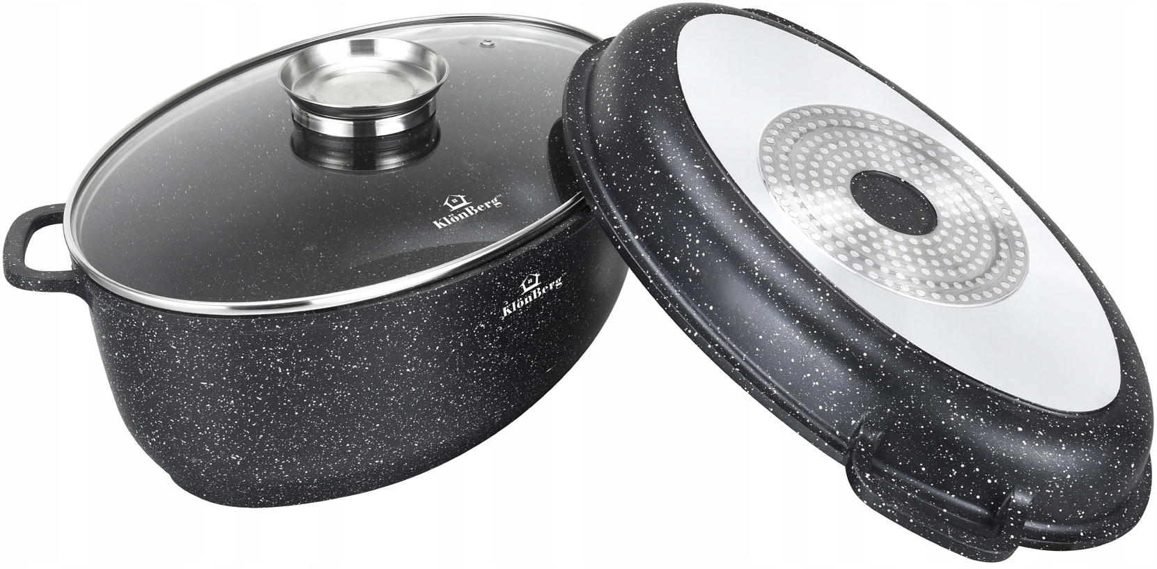 Mramorová panvica do rúry Grilovacia doska 2v1 8L Klonberg Premium