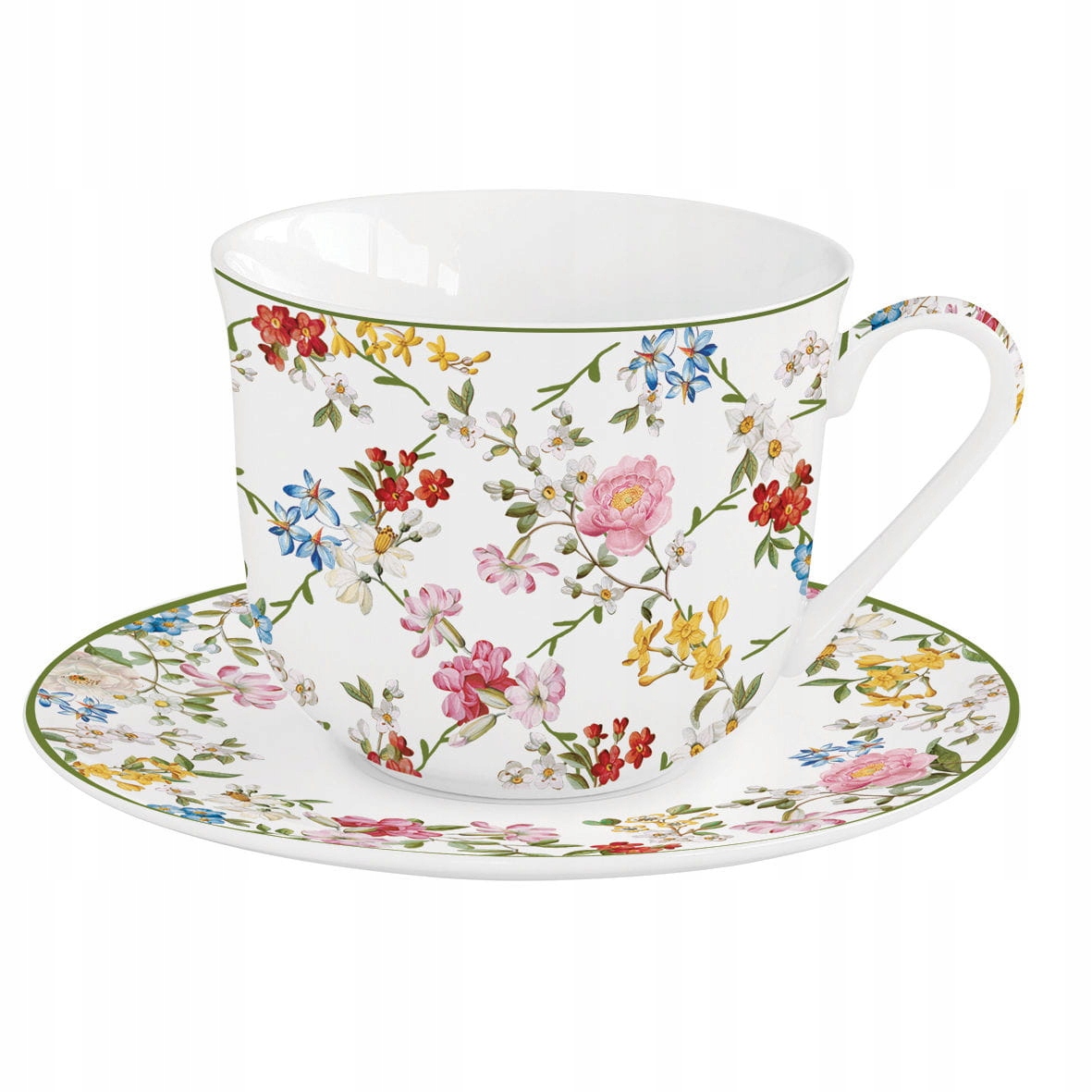Easy Life/Nuova R2S, porcelanowa filiżanka 370 ml + spodek Easy Life/Nuova R2S, porcelanowa filiżanka 370 ml + spodek