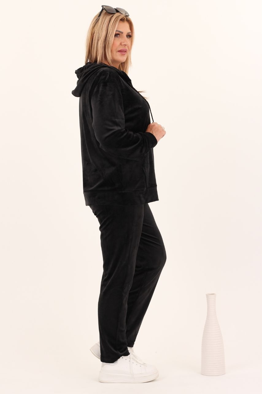 KOMPLET DRESOWY DAMSKI DRES WELUROWY DUŻE ROZMIARY BLUZA SPODNIE DRESOWE Marka FEMIMODA