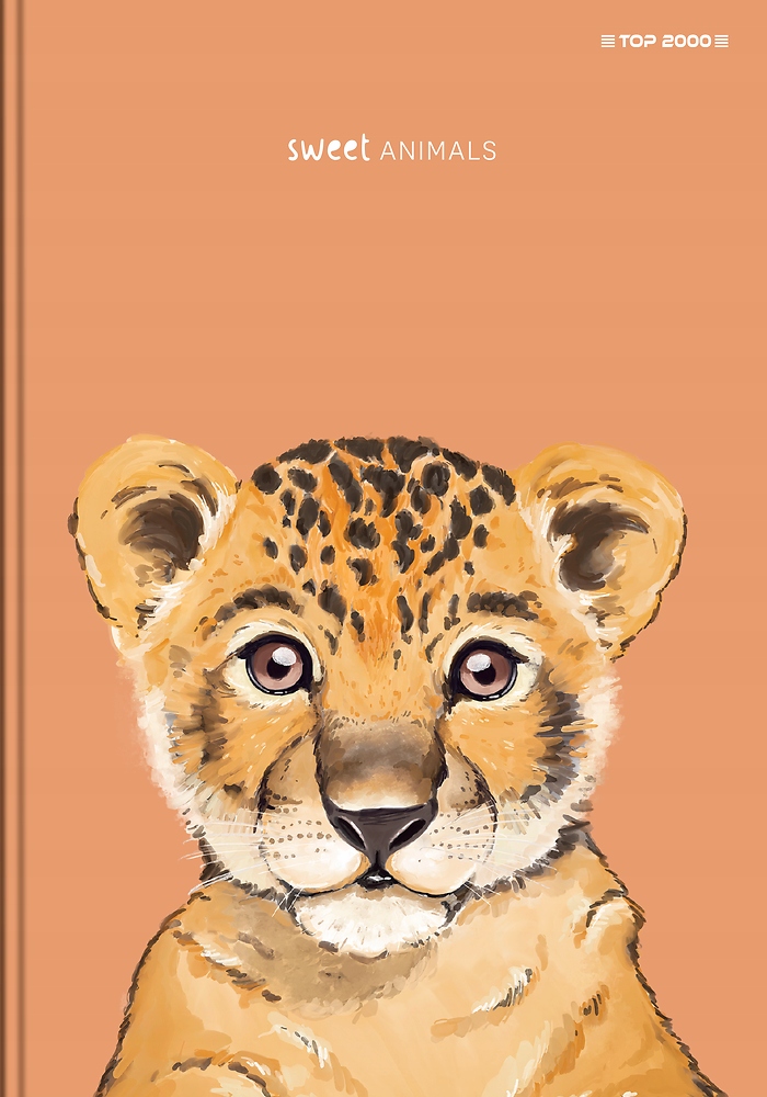 BRULION TOP 2000 SWEET ANIMAL A6 80 kartek KRATKA Stan opakowania oryginalne