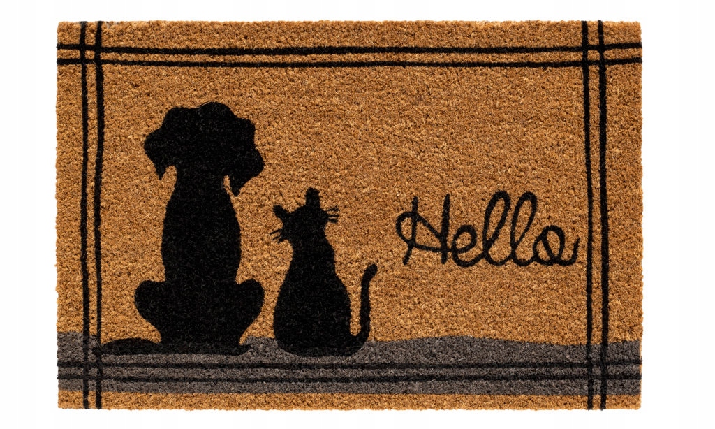 

Hello wycieraczka kokosowa pies i kot 60 x 40 cm