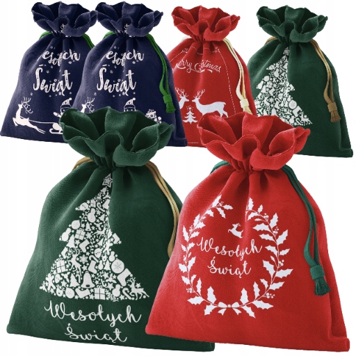 Taška na darčeky Vianočný darček 30x45 100ks Set
