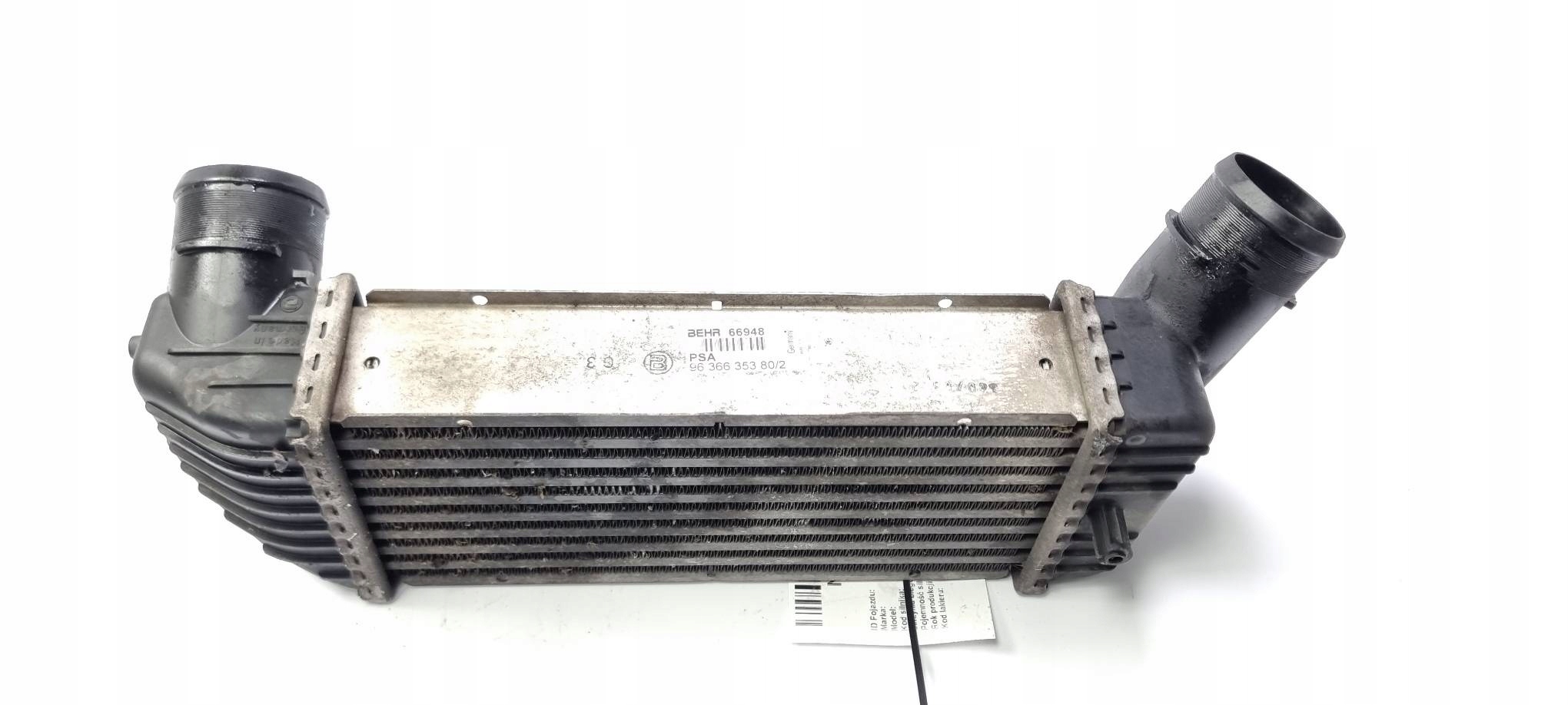 radiator intercooler 9636635380 PEUGEOT 307