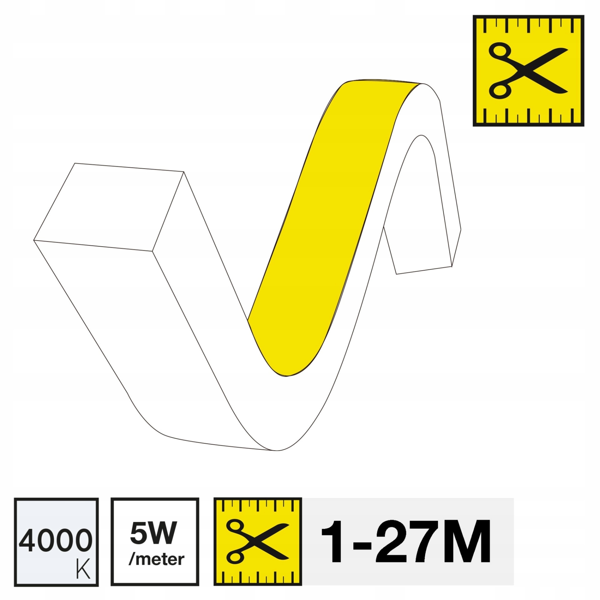 Led pásik Slc Neon Flex Top 4000K 5W 411LM 1-27M IP67