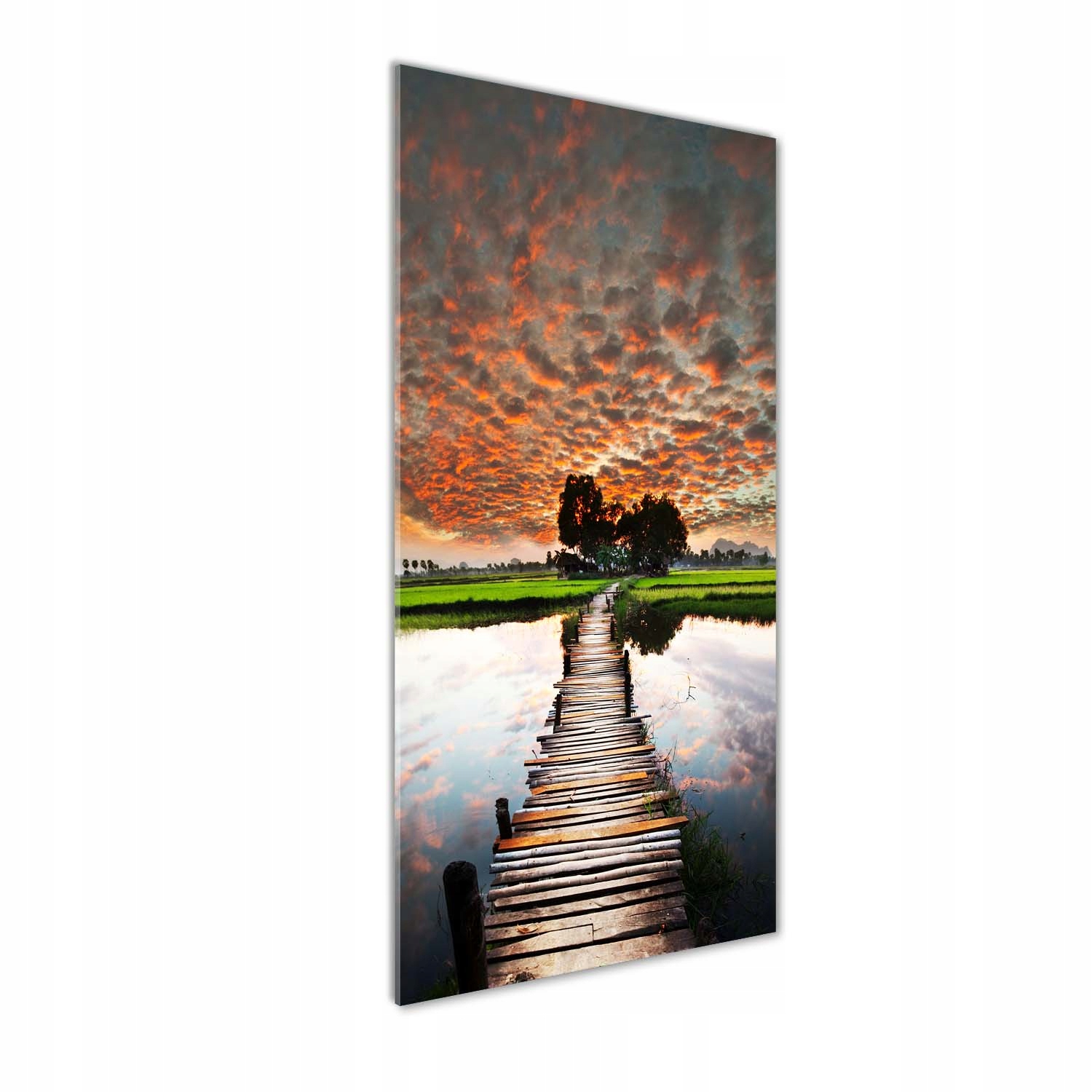 

Foto obraz zdjęcie na szkle Drewniany most 50x125
