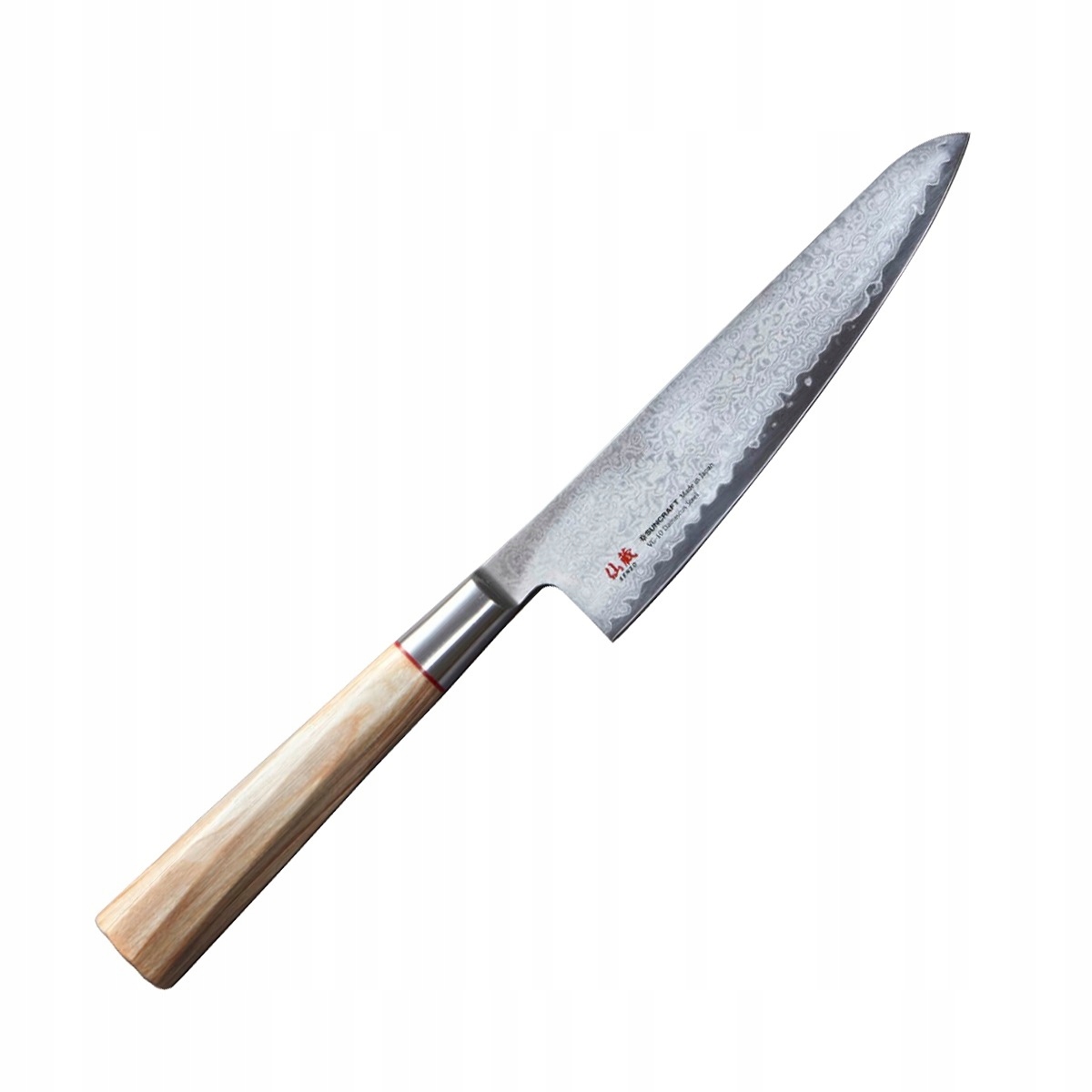 Nóż Suncraft Senzo Twisted Octagon Santoku 143 mm