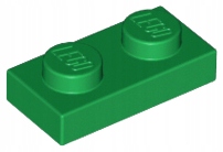 

Lego 3023 Zielona 1x2 płytka Nowy 2szt