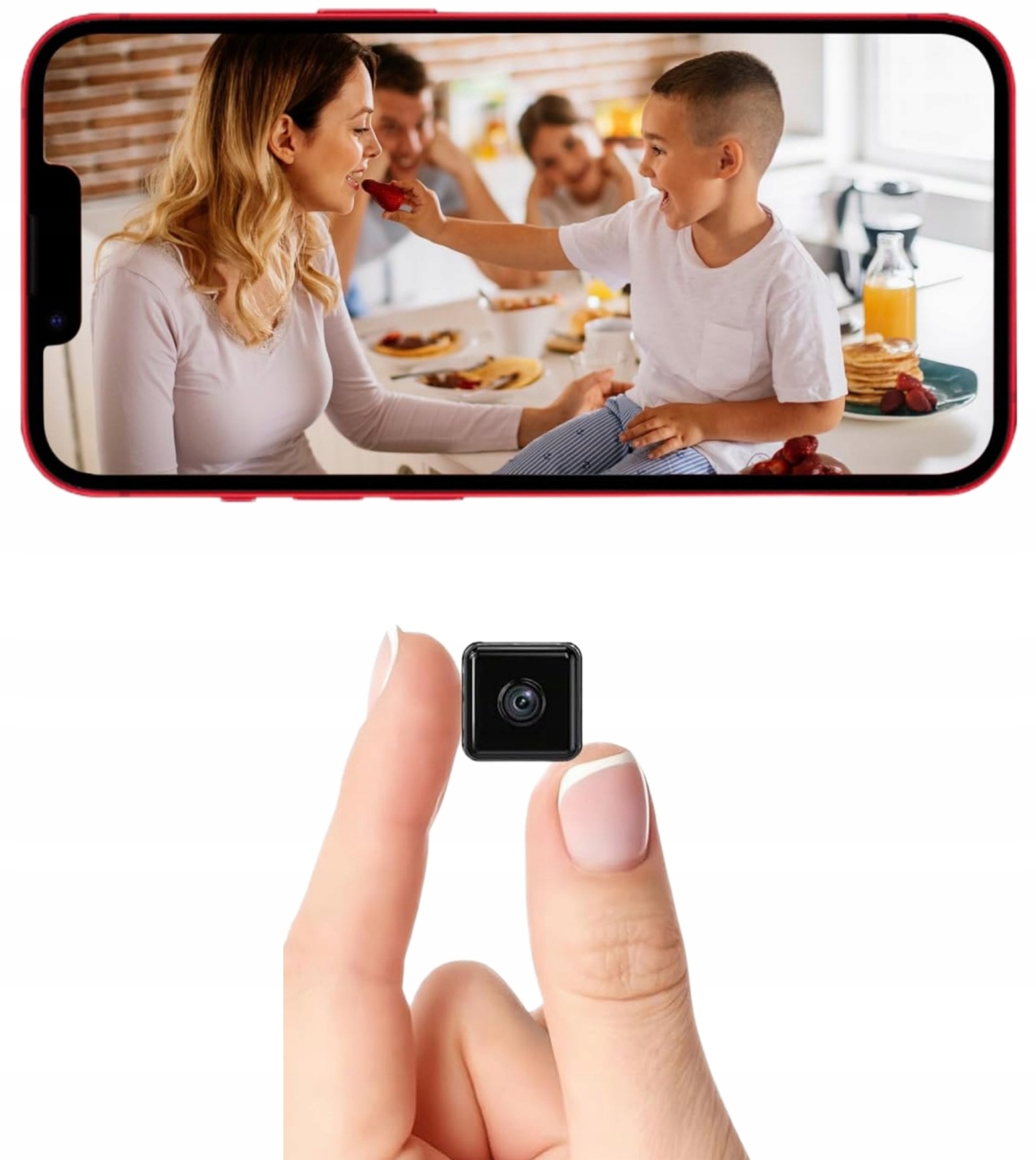Mini Kamera Wifi 1080P Wykrywanie Ios Android Tryb Nocny Podgląd Na Żywo