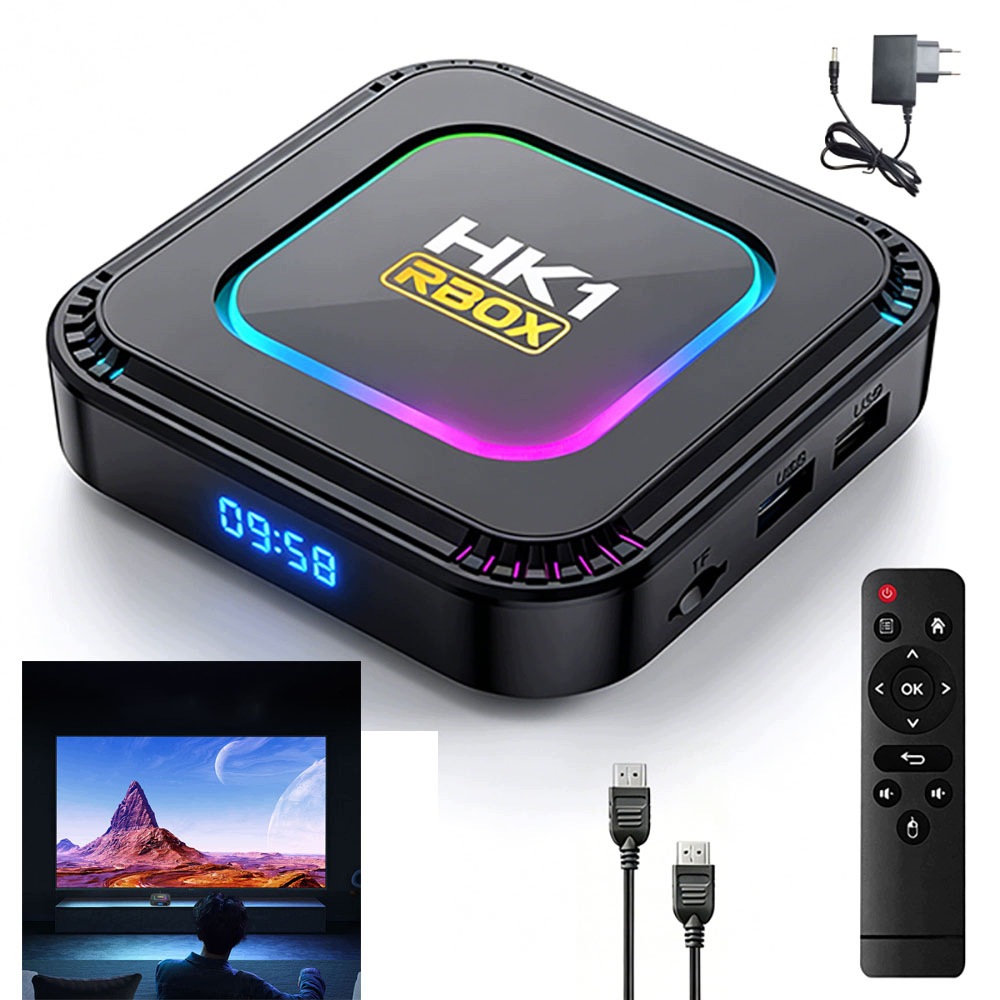 Smart Box Tv 4K 8K Android 13 Wifi 6 Bluetooth 5 Nástavec Přehrávač Tv
