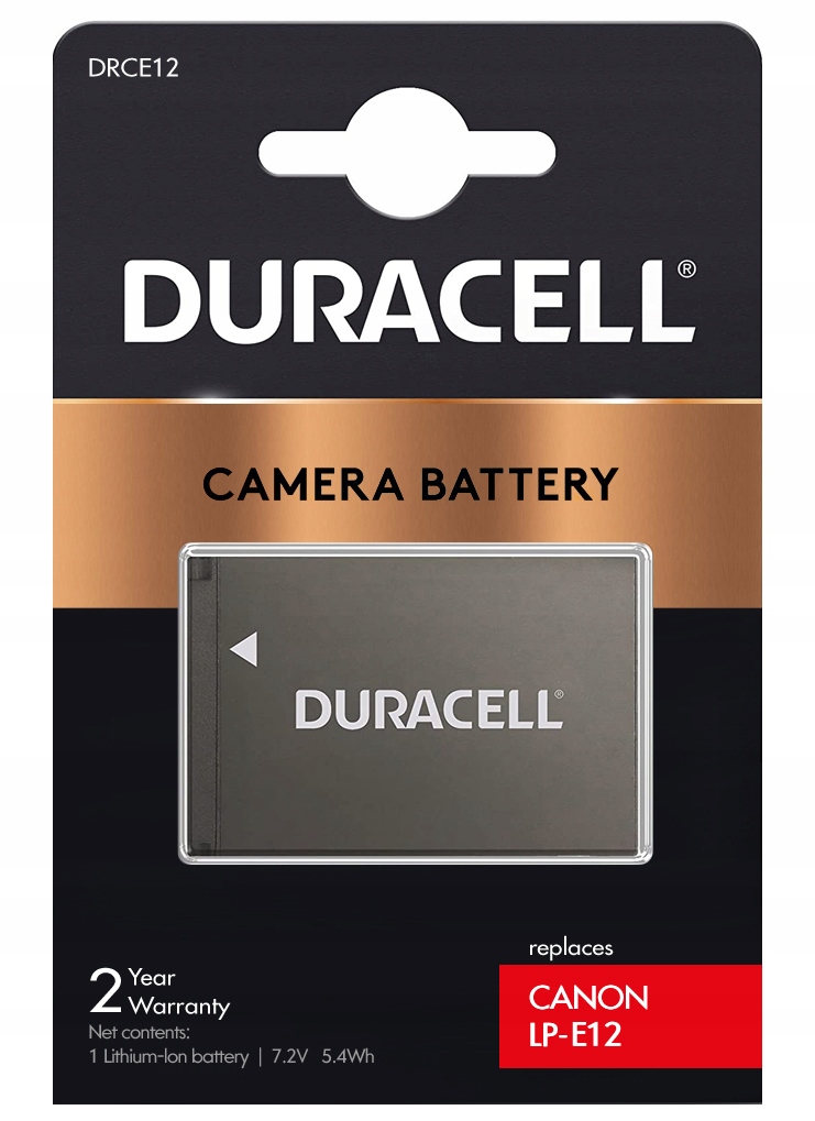 BATERIA AKUMULATOR DURACELL LP-E12 DO CANON EOS M50 100D PowerShot SX70 HS