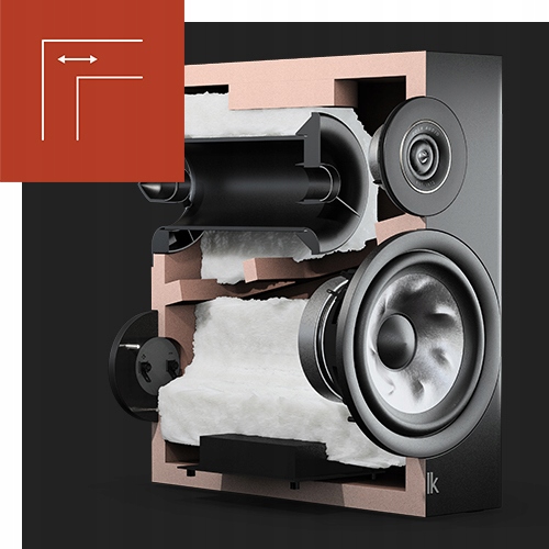 Polk Audio Reserve R100 kolumny podstawkowe czarne Kolor czarny