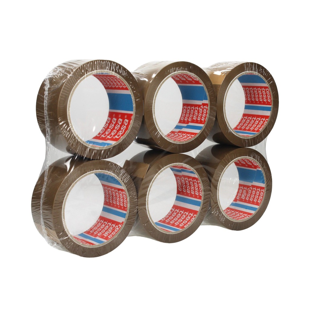 

6 szt. Taśma Pakowa Tesa Brązowa 48MM Kauczuk