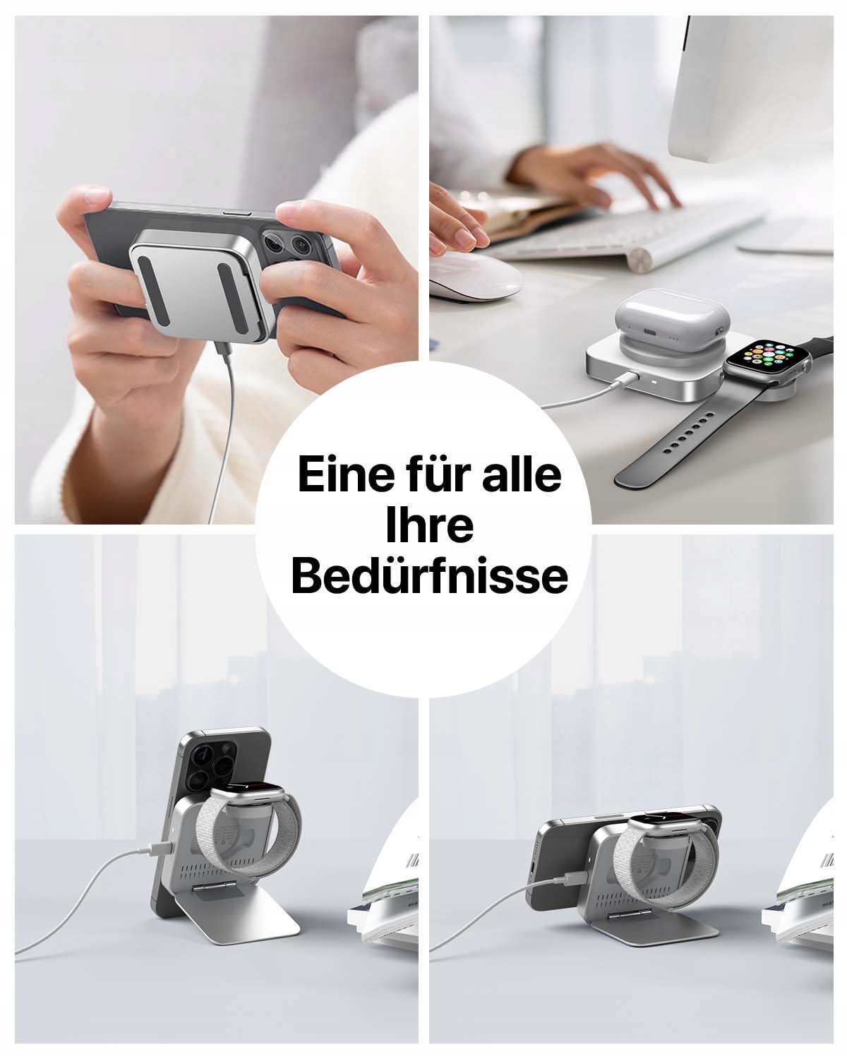 MAG-SAFE Ładowarka Bezprzewodowa Do iPhone i Apple Watch i AirPods Pro — miniatura 7